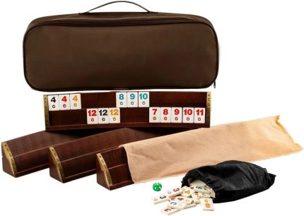 Oval Okey Takımı – 1. Sınıf Masif Doğal Ahşap Okey Seti