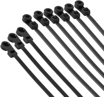 Delikli Kablo Bağı Plastik Kelepçe 100lü Paket Siyah 3.6x150mm