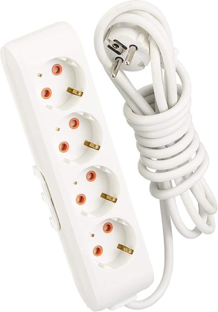 Multi-Let Dörtlü Priz Topraklı Kablolu Çocuk Korumalı 3 Mt