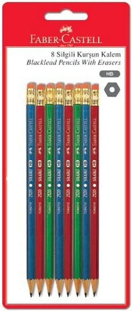 Kurşun Kalem 8'li, Silgili