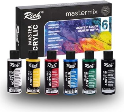 Mastermix Profesyonel Akrilik Boya 60cc 6 Ren