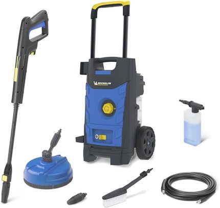 MPX19ELP 1900 Watt 140 Bar Profesyonel Basınçlı Yıkama Makinesi + Zemin ve Araç Yıkama Fırçası