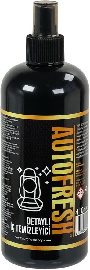 Araç Detaylı Oto İç Temizleyici Koltuk, Tavan, Zemin (Mikrofiber Bez Hediyeli) 410 ML