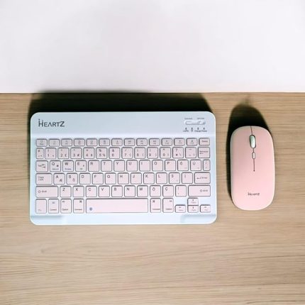 KEY 01 KABLOSUZ BLUETOOTH WİRELESS TÜMÜ TÜRKÇE KARAKTERLİ i ü ğ harfleri bulunur KLAVYE MOUSE SETİ (TOZ PEMBE)