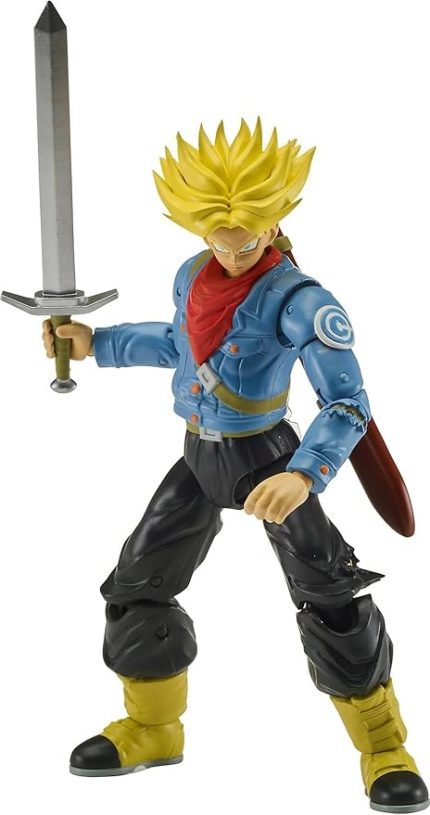 16 cm Dragon Ball Super Saiyan Future Trunks Poz Verilebilir Figür, Dragon Stars Serisi