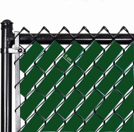 Örgü Tel Koruma, Kapatma, Gizlilik Bantları, Pvc Çit Şeridi (50 metre) (5cm, Yeşil)