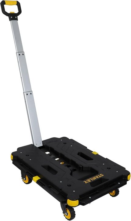 PC532 137kg 62x45cm Dört Tekerli Çekme Kollu Yük ve Paket Taşıma Arabası