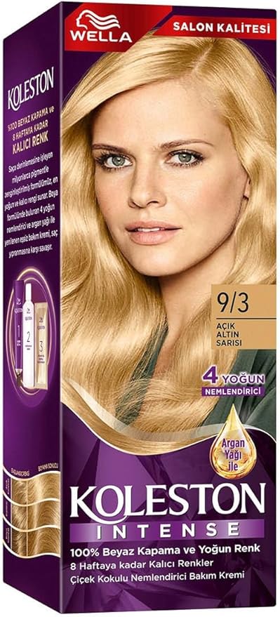 Koleston Intense Saç Boyası 9/3 Açık Altın Sarısı - Salon Kalitesi