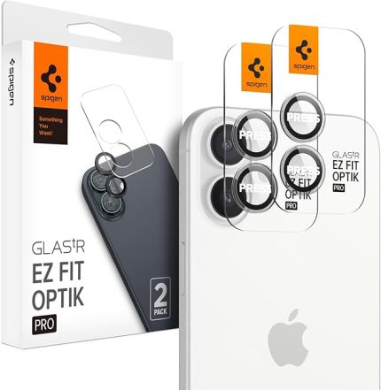 iPhone 17/16 Plus / 16 Kamera Lens Camı Koruyucu Kolay Kurulum Glas.tR EZ Fit Optik Pro (2 Adet) Crystal Clear - AGL08531