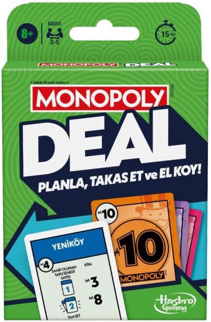 Gaming Monopoly Deal Kart Oyunu - Türkçe Versiyon