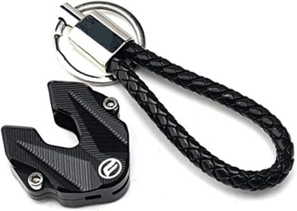 Anahtarlık Anahtar Kılıfı CFMOTO için SR250 MY22 2022 450SR 250 450 SR CLX700 800 450 700 MT için Aksesuar Anahtarlık Kılıfı Kabuk ve Nakış Anahtarlık Anahtarlık(KKCR Black)