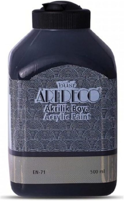 Akrilik Boya, 500ml, Siyah 3618