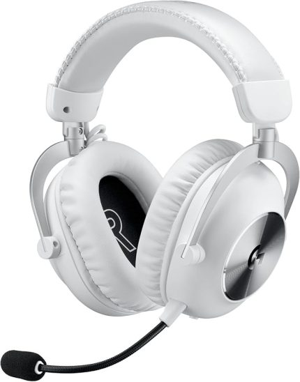 G PRO X 2 LIGHTSPEED Kablosuz Oyuncu Kulaklığı, Çıkarılabilir Boom Mikrofon, 50 mm Grafen Sürücüler, DTS:X Headphone 2.0, 7.1 Surround, Bluetooth/USB/3.5 mm Aux, PC, PS5, PS4, Switch, Beyaz
