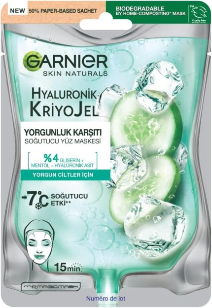 Hyaluronik Kriyojel Yorgunluk Karşıtı Soğutucu Yüz Maskesi