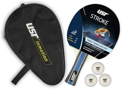 Stroke-RC Masa Tenisi Raket + 3 Top + Kılıf Set
