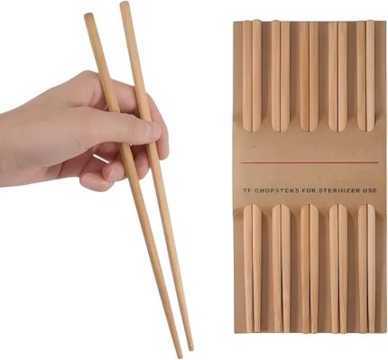 10 Çift Premium Bambu Chopstick Çin Yemek Çubuğu