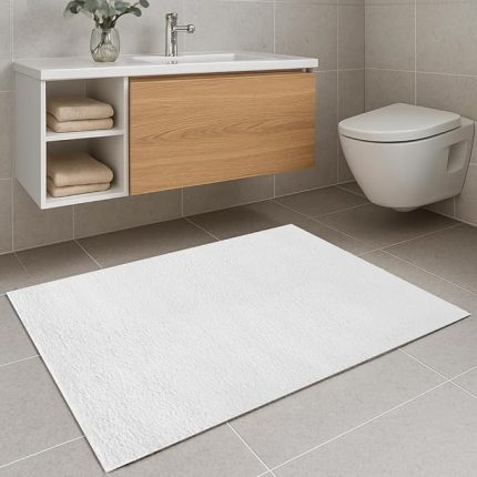 Banyo Paspası | Peluş Kaymaz Tabanlı | Yumuşak Doku | Makinede Yıkanabilir | 4 Ölçü (40x60 cm)