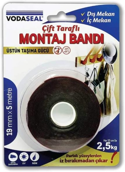 Montaj Bandı, Gri 19MMX5MT