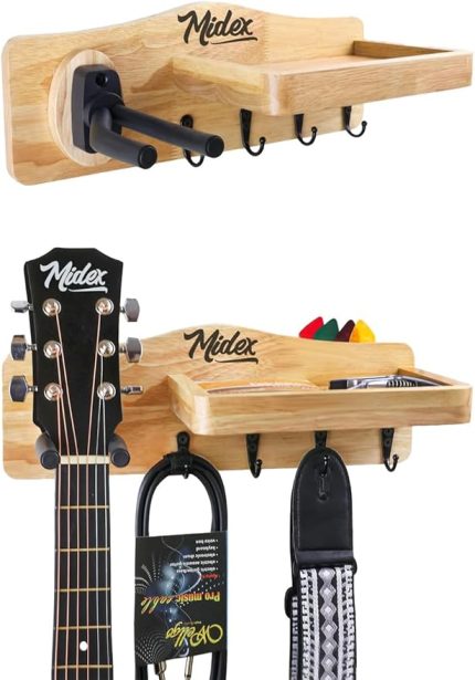 GP-30 Gitar Standı Sehpası Duvar Askısı Ahşap Şık Kaliteli