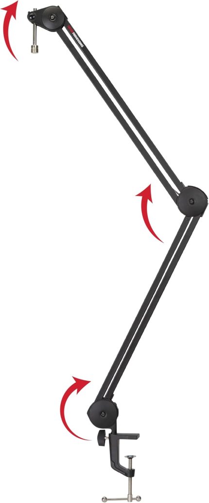 Frameworks GFWMICBCBM2000 | Yayıncı/Podcast/Streaming/Youtuber için Masaüstü Akrobat Boom Kollu Mikrofon Standı