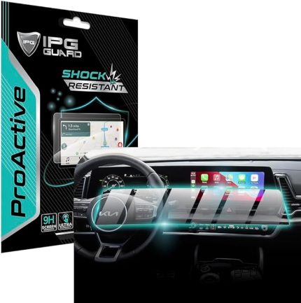 2023-2025 Sportage NQ5 Sx- Sx Prestige 12.3" Navigasyon+ Gösterge Paneli Curved Ekran için 9H Nano IPG ProActive Ekran Koruyucu, Pürüzsüz Cam Bitiş, Dokunmatik Hassasiyet