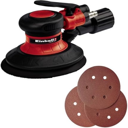 TC-PE 150, Havalı Zımpara (150 mm zımpara diski çapı, kademesiz ayar kolu, 6 adet zımpara kağıdı, nipel ve anahtar dahil) - 4133330