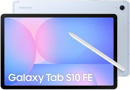 Galaxy Tab S10 FE, Wi-Fi Android Tablet, 8GB RAM, 128GB Depolama, 10.9 İnç, 90Hz Ekran, S Pen Dahil, IP68, 8000mAh Batarya, Mavi (Samsung Türkiye Garantili)