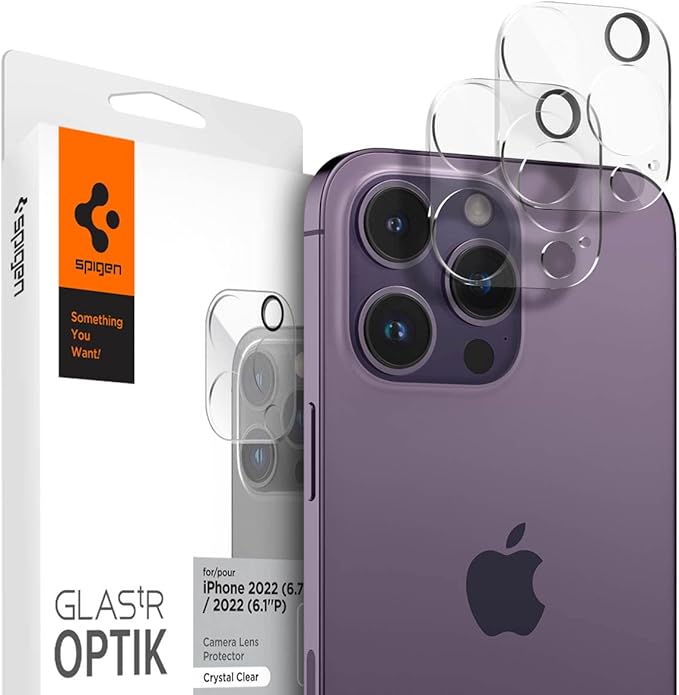 iPhone 16 Pro Max / 16 Pro / 15 Pro Max / 15 Pro / 14 Pro Max / 14 Pro ile uyumlu Kamera Lens Camı Koruyucu GLAS.tR Optik (2 Adet) Crystal Clear - AGL05761