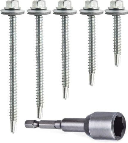 Çatı Vidası Matkap Uçlu 5.5x75 mm 100 Adet