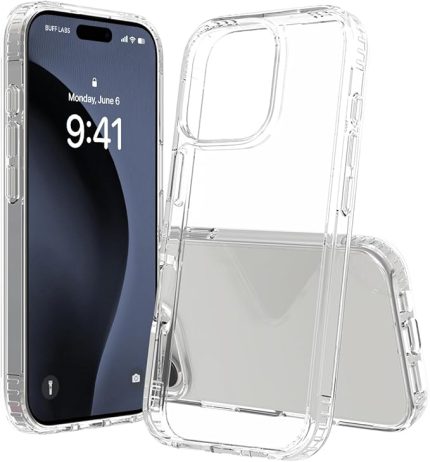 LABS iPhone 16 Pro ile Uyumlu Air Hybrid Darbe Emici TPU + PC Kılıf (Crystal Clear)