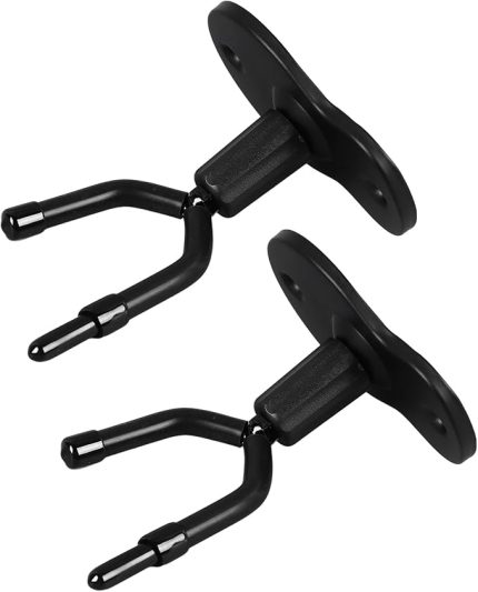 Keman Askısı, Yay Tutucu Ve Kaymaz Lastik Pedli Ayarlanabilir Keman Duvar Montajı, Ev Ve Stüdyo Duvar Montajı, Keman Viyola Standı, Yaylı Çalgılar Için Keman Viyola Askısı (2PCS)
