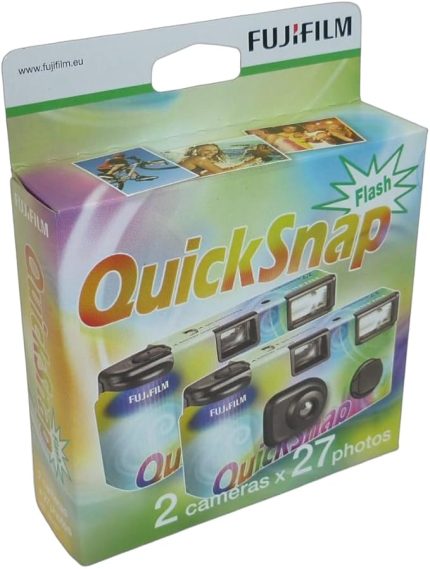 Fujifilm 7130786 QuickSnap Flash 27 Einwegkamera ISO 400 (2'li paket)