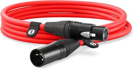 XLR-3 Premium XLR Kablo (3 m, Kırmızı)