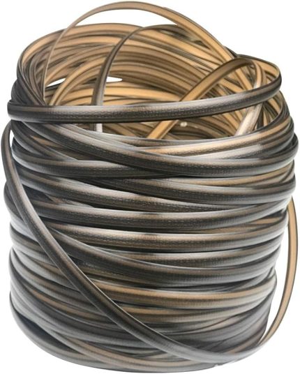 60 m-65 m plastik örgü rattan onarım malzemesi, bahçe mobilyaları için, uzun ömürlü hasır, oturma bankı, masa, set (kahve B)