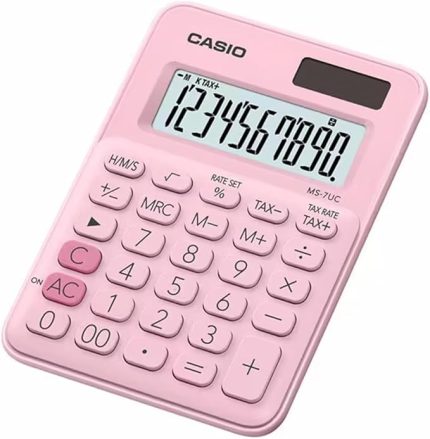 Ms-7Uc-Pk-N-Dc Casio Mini Masa Hesap Makinesi, Pembe