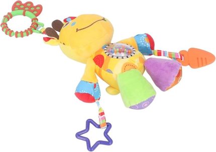 Bebek arabası çıngırak oyuncakları, Sakin Ol Uyku Cilt Dostu Karikatür Hayvan Zil çan Bebek Pram peluş peluş çırpıcı Oyuncak Yatma Vakti Eğlence Için çıkarılabilir (#1)