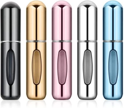 Parfüm Şişesi, Parfüm Şişesinden Doldurulabilir Mini Seyahat Boy Sprey Şişe, Cep Boy Taşınabilir Parfüm Şişesi 2 Adet (Asorti)