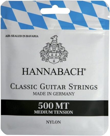 500MT Klasik Gitar için Tel Seti Medium Gerginlik, Disk Telleri: Naylon, Bas: Naylon çekirdek gümüş kaplama bakır tel ile sarılmış