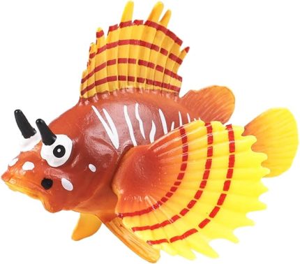 Deniz Hayvanı Oyuncağı, Gerçekçi Akvaryum Balığı, Peri Bahçe Aksesuarları, Çocuk Eğitici Oyuncak Doğum Günü Pastası (Gümüş)