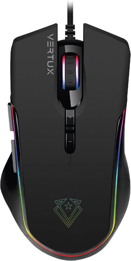 Oyuncu Mouse GameCharged™ Hafif Oyun Özel LED Işıklı 10.000 DPI - Vertux ASSAULTER