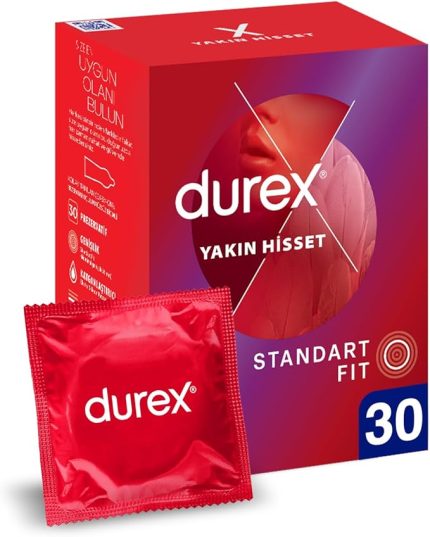 Yakın Hisset İnce Prezervatif 30'lu, Standart Fit