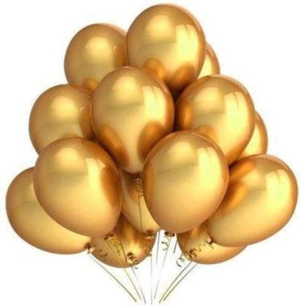 Gold Balon 10'Lu, gold 8529637410236