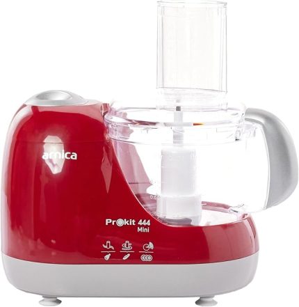Prokit 444 Mini Mutfak Robotu, 1 L Hazne, 600 W, Hamur Karıştırma, Kırmızı
