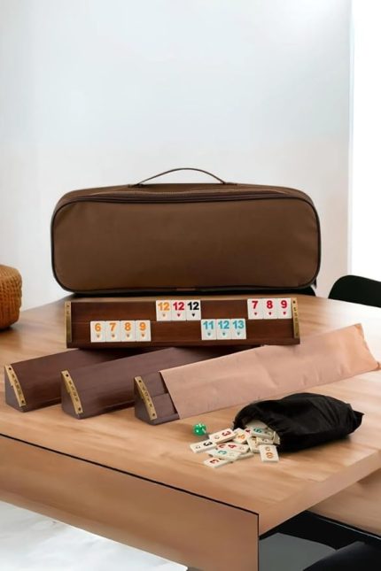 Premium Düz Lüx Yüksek Kalite Birinci Sınıf Ağaç Okey Set