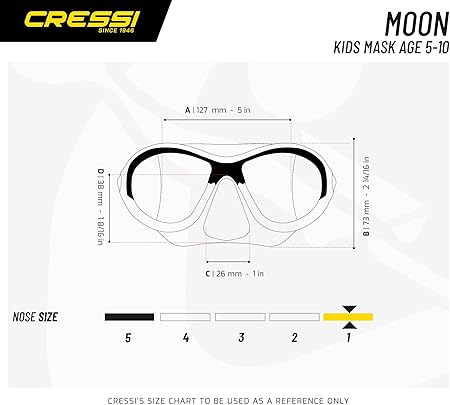 Schnorchelset Maske Kinder Moon Kid - Görsel 5