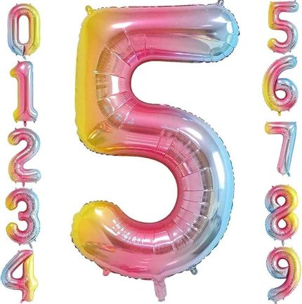 Gitti 5 Rakam 32 inc 80 cm Gokkusagı Folyo Balon