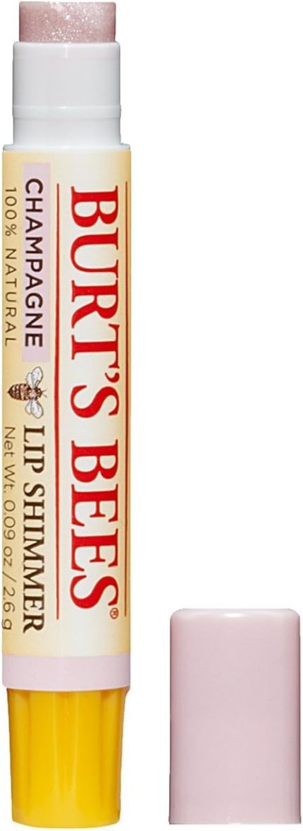 Bees%100 Doğal Nemlendirici Dudak Parlatıcısı, Şampanya, 0,09 oz