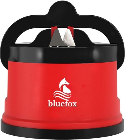 PowerGrip'li Bıçak Bileyici - Vantuzlu Vakumlu, Serbest Ellerle Kullanılabilen Tungsten Carbide Bıçak Bileme Aleti