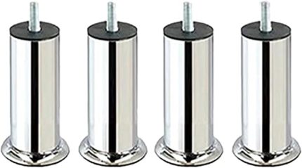 Mobilya Kanepe Baza Koltuk Destek Ayağı M8 Civata Krom Ayak 15 cm (4 ADET)