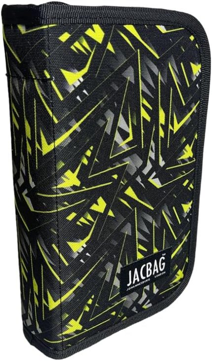 COVER -SERT KAPAKLI LASTİKLİ KALEMKUTU (Sarı Geometrik)